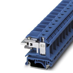 Phoenix Contact UIKN 16 BU Series Blue Disconnect Terminal Block, Single-Level, Plug In Termination