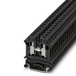 Phoenix Contact UK 10 N BK Series Black Din Rail Terminal, Single-Level, Screw Termination