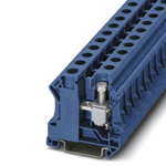 Phoenix Contact UTI 16 BU Series Blue DIN Rail Terminal Block, 6 → 25mm², Single-Level, Plug In Termination