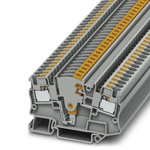 Phoenix Contact PTME 4 Series Grey Disconnect Terminal Block, 0.2 → 6mm², Single-Level, Push In Termination