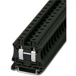Phoenix Contact UT 10 BK Series Black Feed Through Terminal Block, Single-Level, Screw Termination