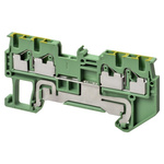Omron XW5G Series Grey Non-Fused DIN Rail Terminal, 1.5mm², Single-Level, Push In Termination
