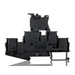 Phoenix Contact PTTB 4-HESI (5X20) Series Black DIN Rail Terminal Block, 0.2 → 4mm², Double-Level, Push In