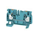 Weidmuller A Series Blue DIN Rail Terminal Block, 4mm², Single-Level, Push In Termination