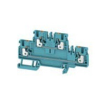 Weidmuller A Series Blue DIN Rail Terminal Block, 2.5mm², Double-Level, Push In Termination