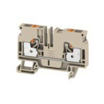 Weidmuller A Series Beige DIN Rail Terminal Block, 6mm², Single-Level, Push In Termination
