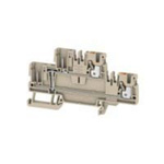 Weidmuller A Series Beige DIN Rail Terminal Block, 2.5mm², Double-Level, Push In Termination