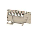 Weidmuller A Series Beige DIN Rail Terminal Block, 2.5mm², Single-Level, Push In Termination
