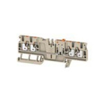 Weidmuller A Series Beige DIN Rail Terminal Block, 2.5mm², Single-Level, Push In Termination