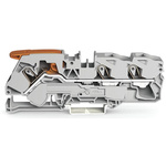 Wago TOPJOB S, 2116 Series Grey Feed Through Terminal Block, 16mm², Single-Level, Push-In Cage Clamp Termination, ATEX,