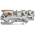 Wago TOPJOB S, 2106 Series Grey Feed Through Terminal Block, 6mm², Single-Level, Push-In Cage Clamp Termination, ATEX,