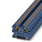 Phoenix Contact PTV Series Blue Feed Through Terminal Block, 0.14 → 2.5mm², Single-Level, Push In Termination,