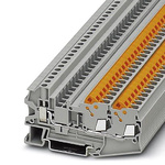 Phoenix Contact QTCU 2,5-TWIN Series Grey Non-Fused DIN Rail Terminal, 0.5 → 2.5mm², Single-Level, ATEX, IECEx