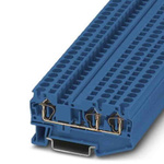 Phoenix Contact ST 4 Series Blue Feed Through Terminal Block, 0.08 → 6mm², Spring Clamp Termination, ATEX, IECEx