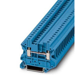 Phoenix Contact UT 4 Series Blue Feed Through Terminal Block, 0.14 → 6mm², Screw Termination, ATEX, IECEx