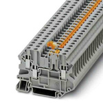 Phoenix Contact UT Series Grey Knife Disconnect Terminal Block, Screw Termination