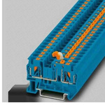 Phoenix Contact PT Series Blue Knife Disconnect Terminal Block, Push In Termination