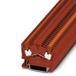 Phoenix Contact PTS Series Red Non-Fused DIN Rail Terminal, Push In Termination