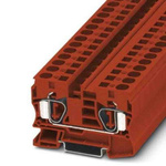 Phoenix Contact ST Series Red Non-Fused DIN Rail Terminal, Spring Clamp Termination