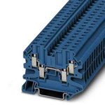 Phoenix Contact UT 4 Series Blue Non-Fused DIN Rail Terminal, 0.14 → 6mm², Screw Termination, ATEX, IECEx