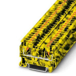 Phoenix Contact PT Series Non-Fused DIN Rail Terminal, Push In Termination, ATEX, IECEx