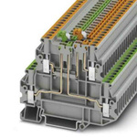 Phoenix Contact UTT Series Grey Knife Disconnect Terminal Block, Screw Termination