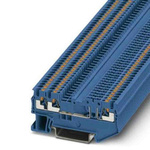 Phoenix Contact PT Series Blue Disconnect Terminal Block, Push In Termination