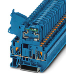 Phoenix Contact PT Series Blue Fused DIN Rail Terminal, Single-Level, Fused