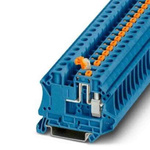 Phoenix Contact UT Series Blue Knife Disconnect Terminal Block, Screw Termination