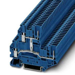 Phoenix Contact UTTB Series Blue Double Level Terminal Block, Screw Termination