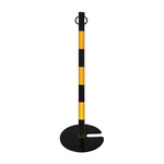 RS PRO Black & Yellow Barrier, Post
