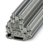Phoenix Contact UTTB Series Grey DIN Rail Terminal Block, Screw Termination