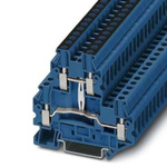 Phoenix Contact UTTB 4 Series Blue DIN Rail Terminal Block, 0.14 → 6mm², Screw Termination, ATEX, IECEx