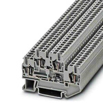 Phoenix Contact 5, STTB 2 Series Grey Component Terminal Block, 0.08 → 4mm², Spring Cage Termination