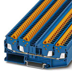 Phoenix Contact 5-QUATTRO, QTC 2 Series Blue Feed Through Terminal Block, 0.5 → 2.5mm²