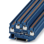 Phoenix Contact PTTB 2.5-2R BU/NAMUR Series Blue Component Terminal Block, 0.14 → 4mm², Push In Termination