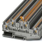 Phoenix Contact PTTB 4-MT BU Series Blue Knife Disconnect Terminal Block, 0.2 → 6mm², Push In Termination