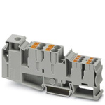 Phoenix Contact PTU 35/4X6/6X2.5 Series Grey DIN Rail Terminal Block, 1.5 → 50mm², Push In Termination