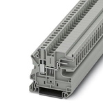 Phoenix Contact UT 4 Series Grey Feed Through Terminal Block, 0.14 → 6mm², Screw Termination