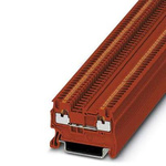 Phoenix Contact PT 1 Series Red Feed Through Terminal Block, 0.14 → 1.5mm², Push In Termination, ATEX, IECEx