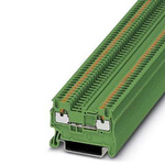 Phoenix Contact PT 1 Series Green Feed Through Terminal Block, 0.14 → 1.5mm², Push In Termination, ATEX, IECEx