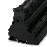 Phoenix Contact  UT 4 - L/HESILED Series Black Fused DIN Rail Terminal, 4mm², Double-Level