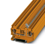 Phoenix Contact 5-MT, ST 2 Series Orange Knife Disconnect Terminal Block, 0.08 → 4mm², Spring Cage Termination