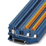 Phoenix Contact 5, QTCU 1 Series Blue Feed Through Terminal Block, 0.25 → 1.5mm², Screw Termination, ATEX