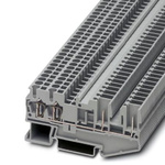 Phoenix Contact ST 2.5-QUATTRO/2P Series Grey Feed Through Terminal Block, 0.08 → 4mm², Plug In Termination