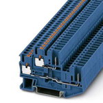 Phoenix Contact PTTB 2.5/2P BU Series Blue Double Level Terminal Block, 0.14 → 4mm²