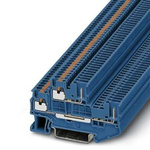 Phoenix Contact PTTB 1.5/S/2P BU Series Blue Double Level Terminal Block, 0.14 → 1.5mm²