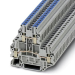 Phoenix Contact UTTB 4 Series Grey Feed Through Terminal Block, 0.14 → 6mm², Screw Termination