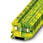 Phoenix Contact UT 4 Series Green/Yellow Earth Terminal Block, 0.14 → 6mm², ATEX, IECEx