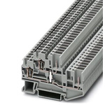 Phoenix Contact STTB 2.5/2P-PV Series Grey Double Level Terminal Block, 0.08 → 4mm², Plug In Termination